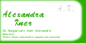 alexandra kner business card